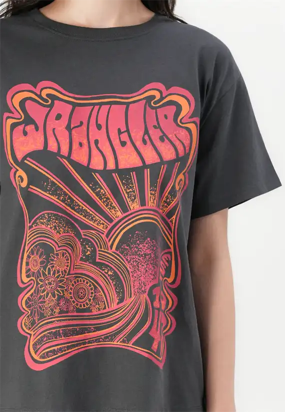 Wrangler - Girlfriend T-shirt - Faded Black