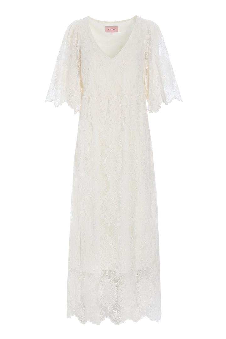 Hunkøn - Lulu Lace Kjole - Creme Lace