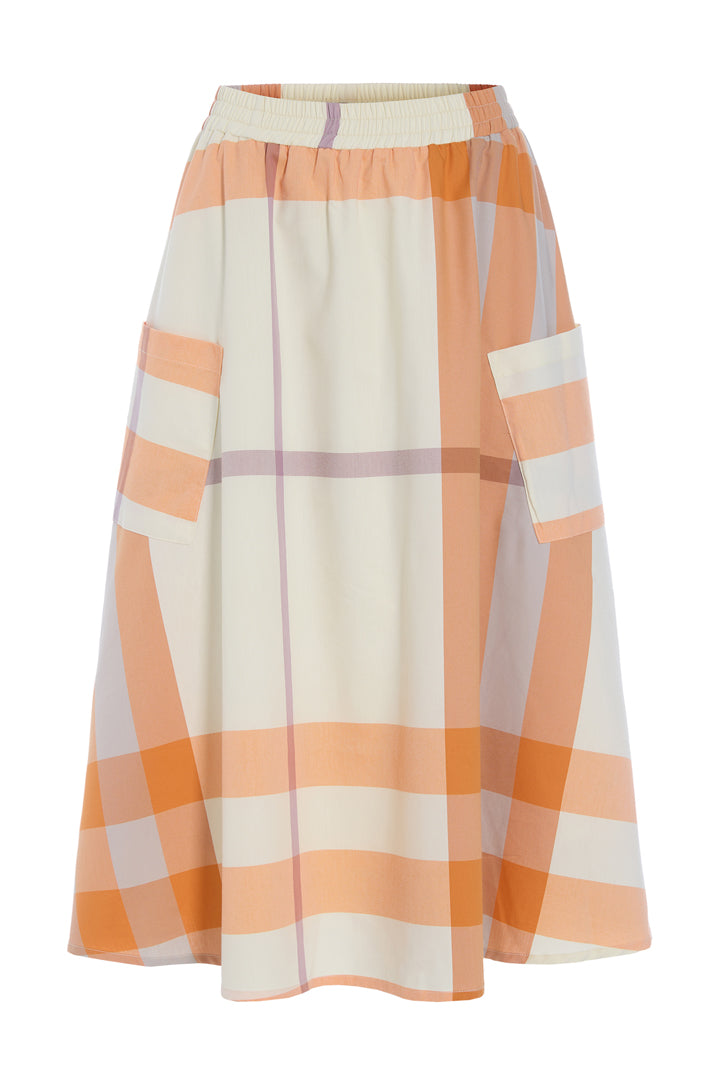 Female - Frankie Skirt - Orange Checked