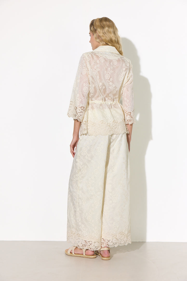 Hunkøn - Patty Lace Blazer - Cream