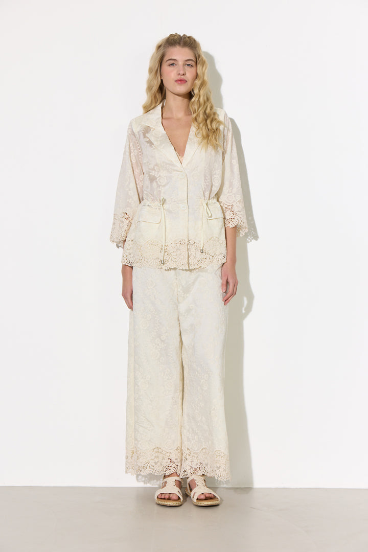 Hunkøn - Patty Lace Blazer - Cream