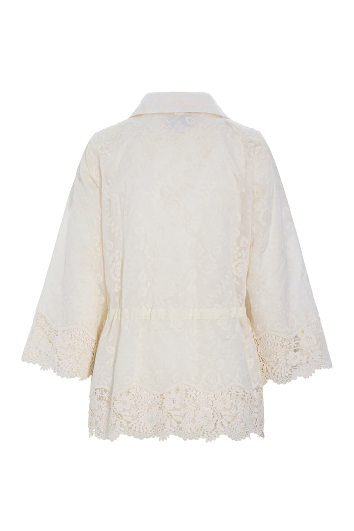Hunkøn - Patty Lace Blazer - Cream