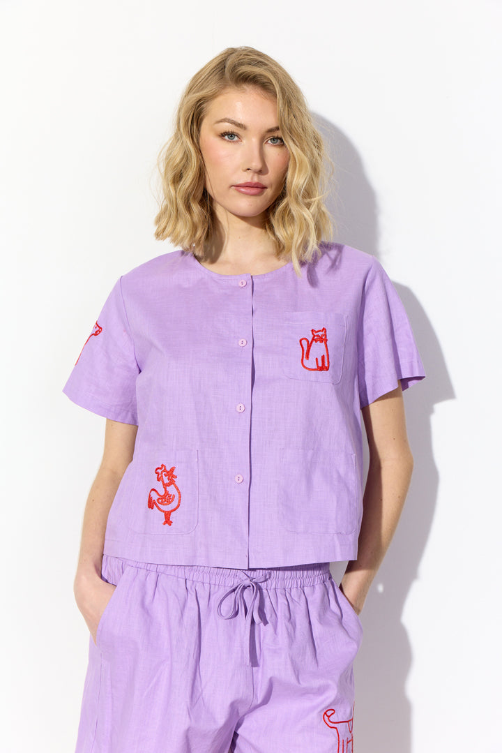 Hunkøn - Nina Skjorte - Lavender