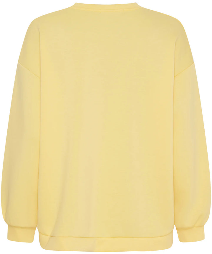 Marta - Hibiscus Sweatshirt - Yellow/Brown