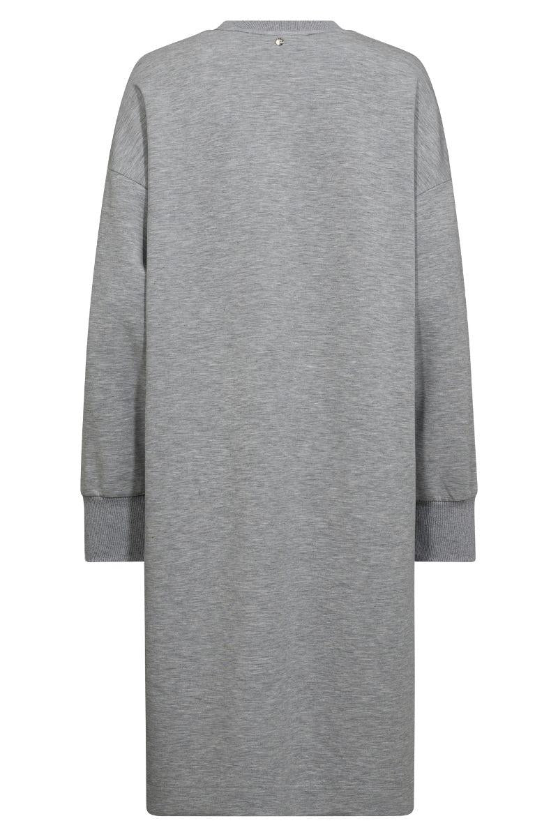 Mos Mosh - Renzi O-LS Sweatdress - Grey Melange