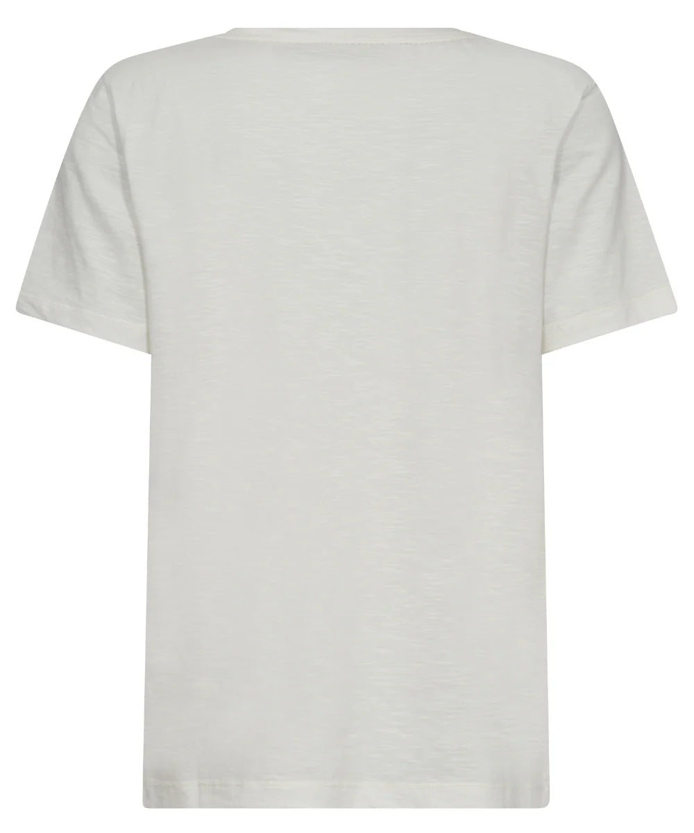 Mos Mosh - Kylah O-SS Deco T-shirt - Ecru