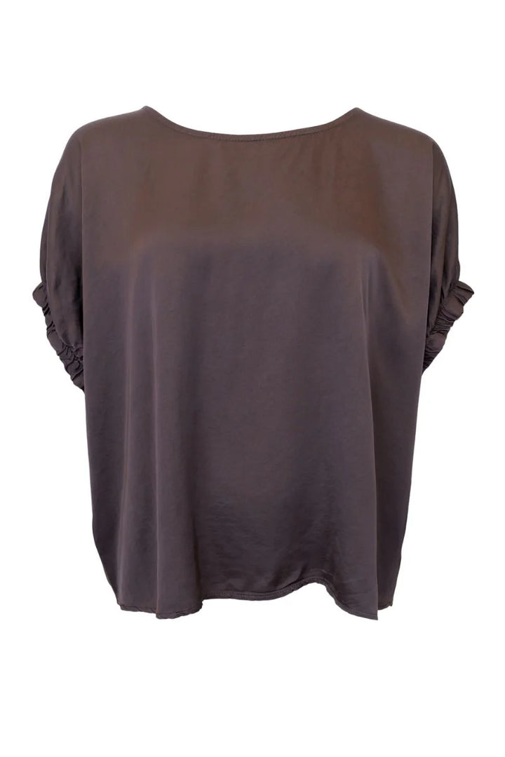 Black Colour - Mabel Blouse - Coffee - Onesize