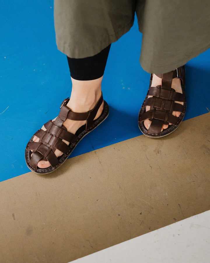 VIBAe - Capri Leather sandal - Cocoa brown