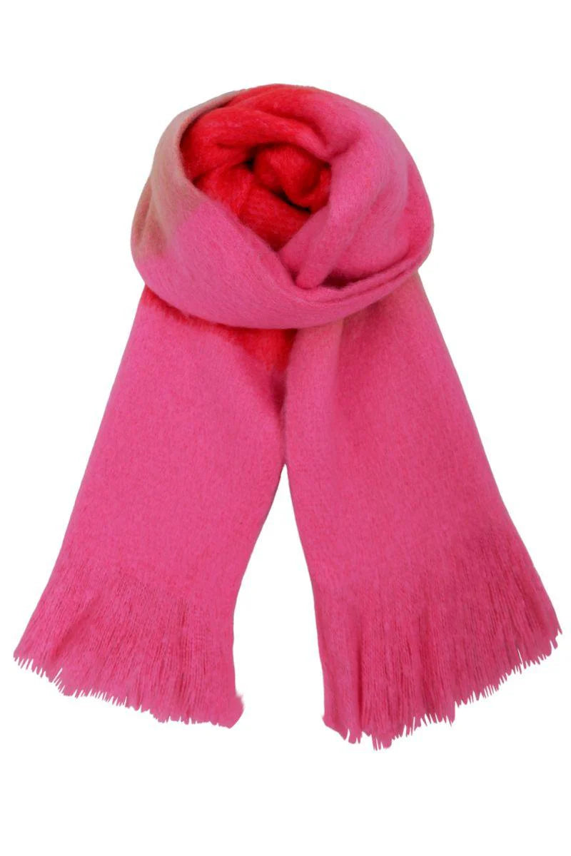 Black Colour - Chill Soft Vinter Halstørklæde - Red/pink - Onesize
