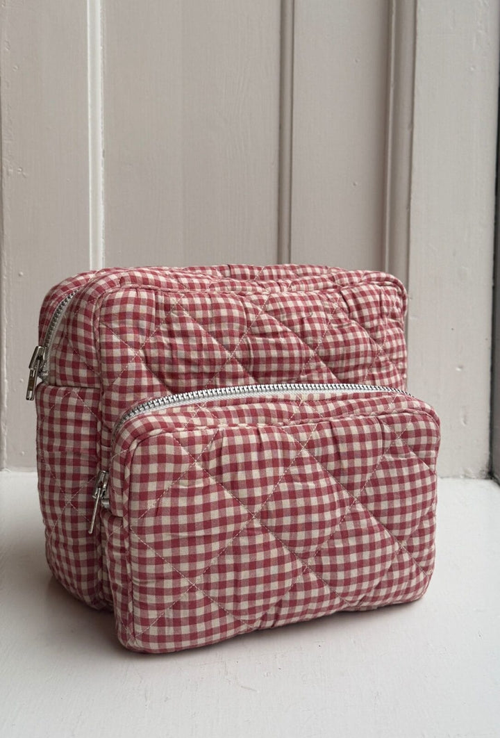 Boii - Simba Small Toilet Bag - Red Check