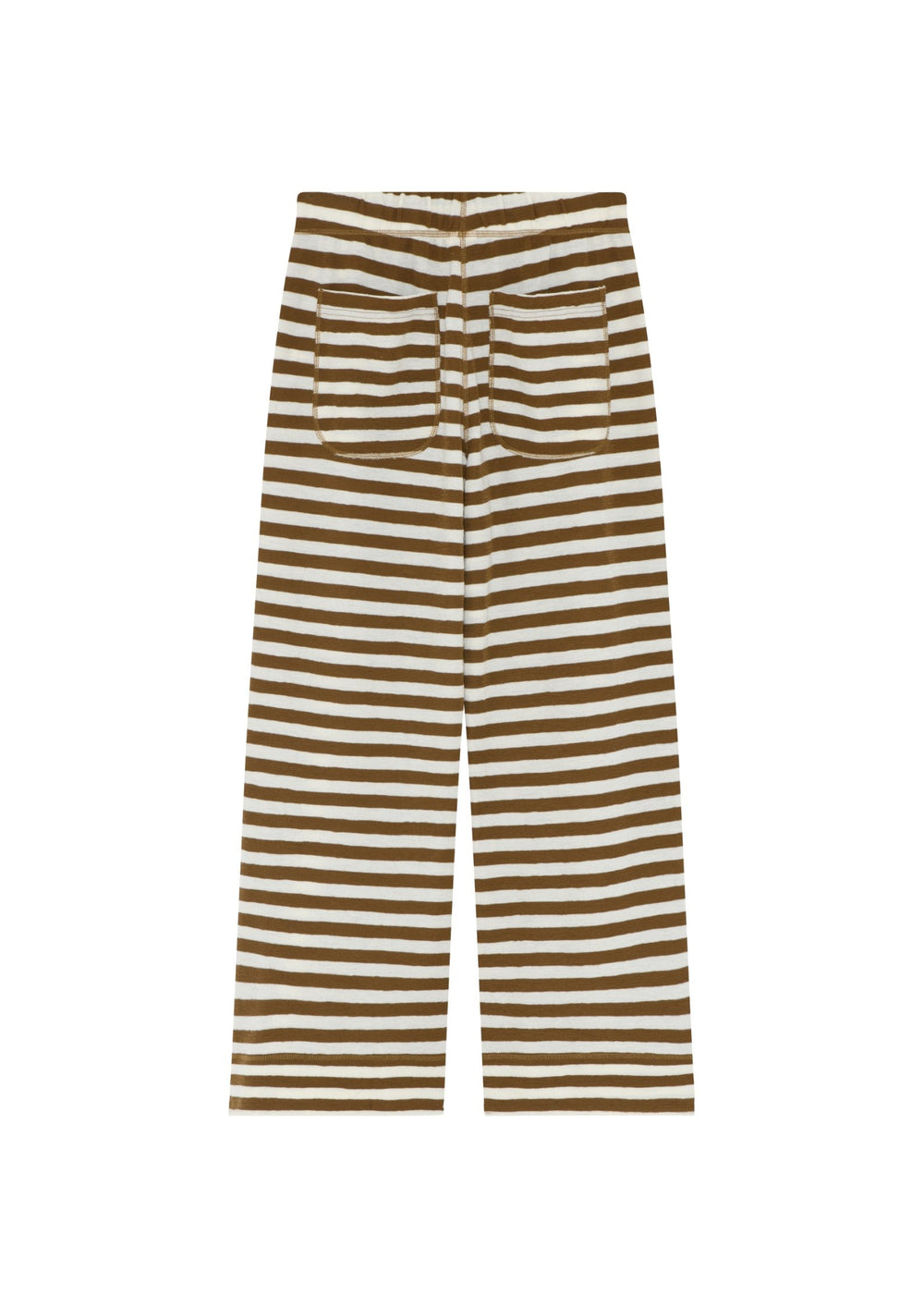 By Basics - Pants W/Pockets & String - Raw White/Bronze