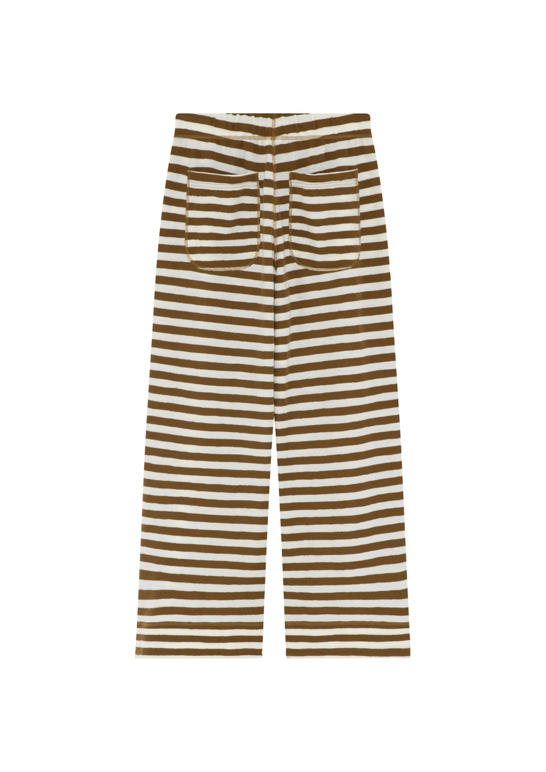 By Basics - Pants W/Pockets &amp; String - Raw White/Bronze