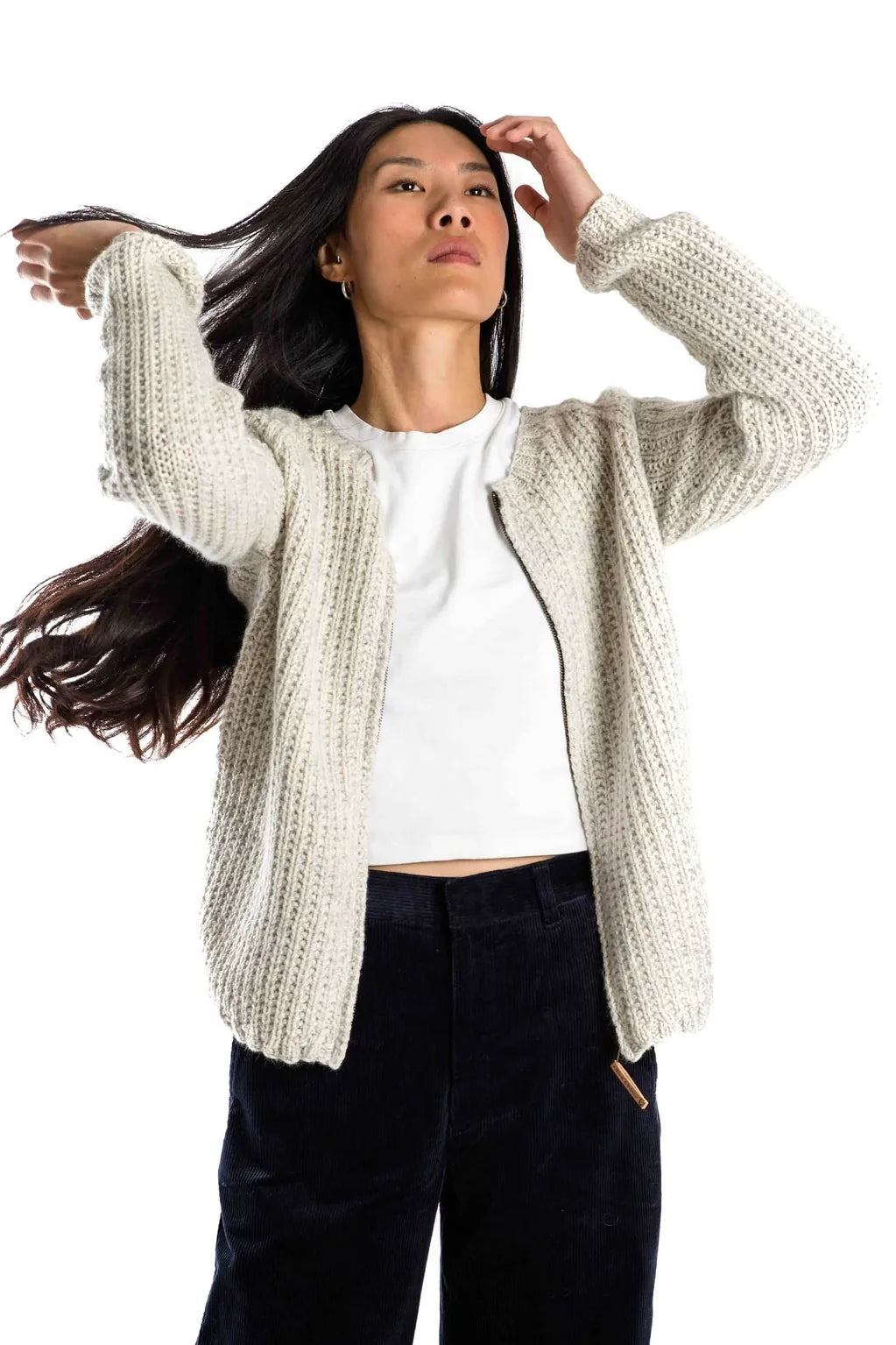 Fuza Wool - Sol Cardigan - Natural