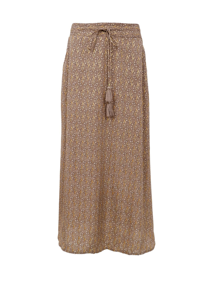 Black Colour - Luna Regular Nederdel - Taupe Mist