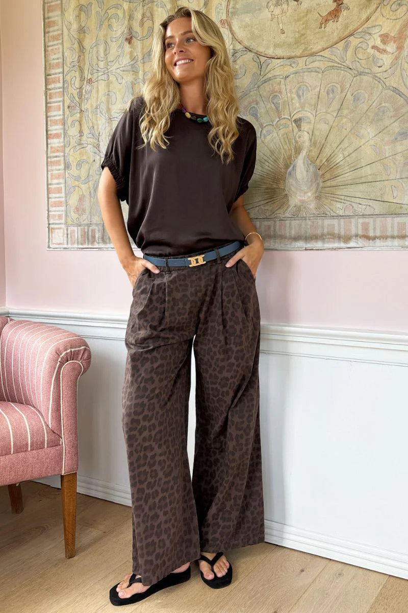 Black Colour - Mabel Blouse - Coffee - Onesize