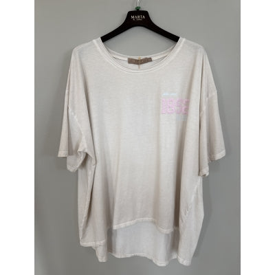 Marta - Raniella Tee - Beige - One size