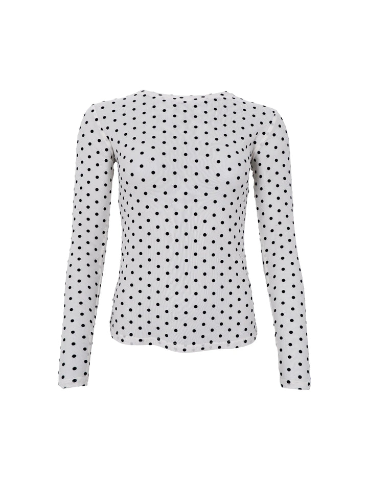 Black colour - Jennie prikket mesh - Off White