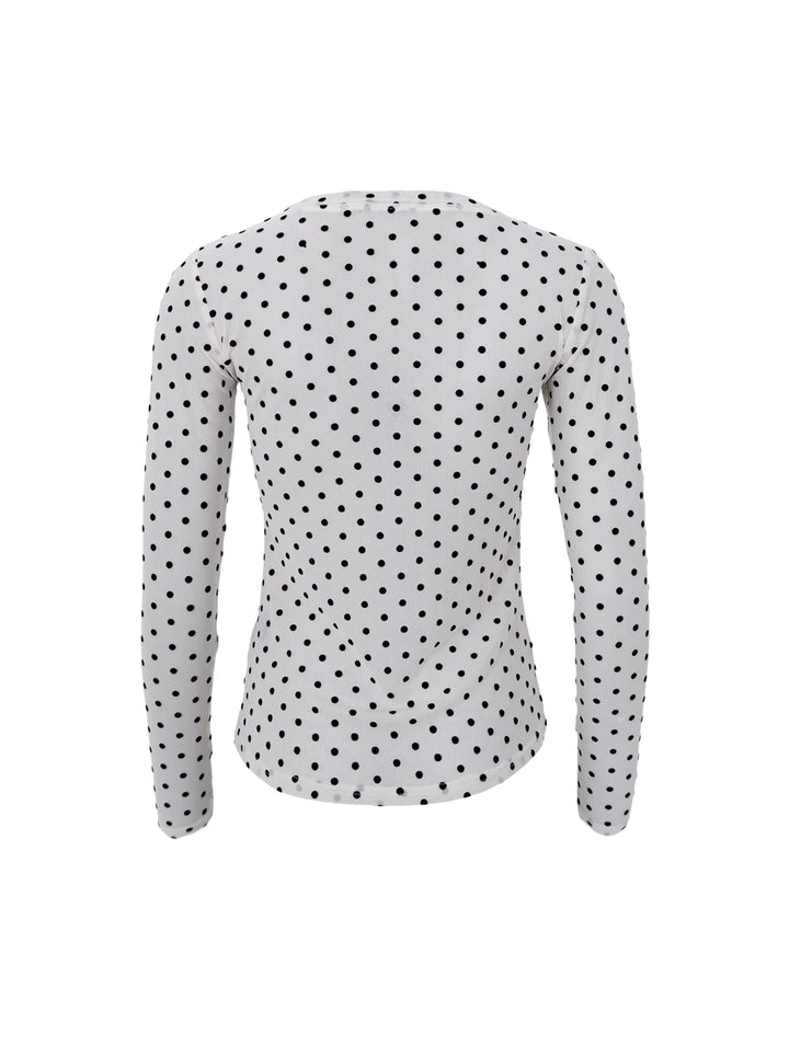 Black colour - Jennie prikket mesh - Off White