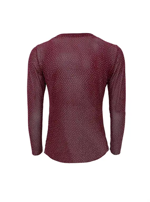 Black Colour - BCAlexis Tee - W/Stones - Plum