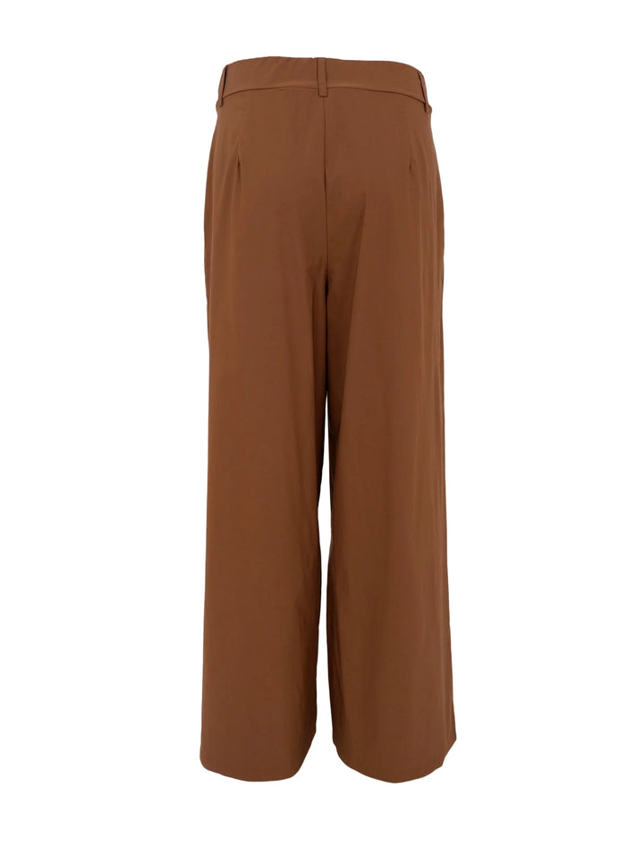 Black Colour - Davina Wideleg Bukser - Hazelnut Brown