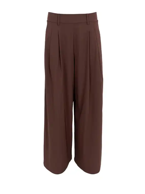 Black Colour - Davina wideleg Bukser - Coffee
