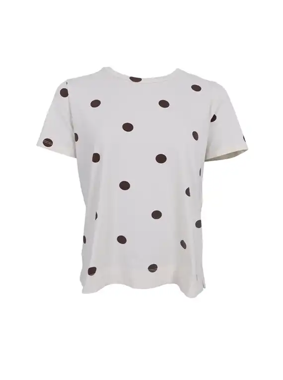 Black Colour - Zelda S/S T-shirt - Coffee Dot