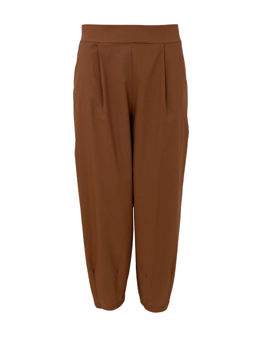 Black Colour - Davina Barrel Trousers - Hazelnut Brown