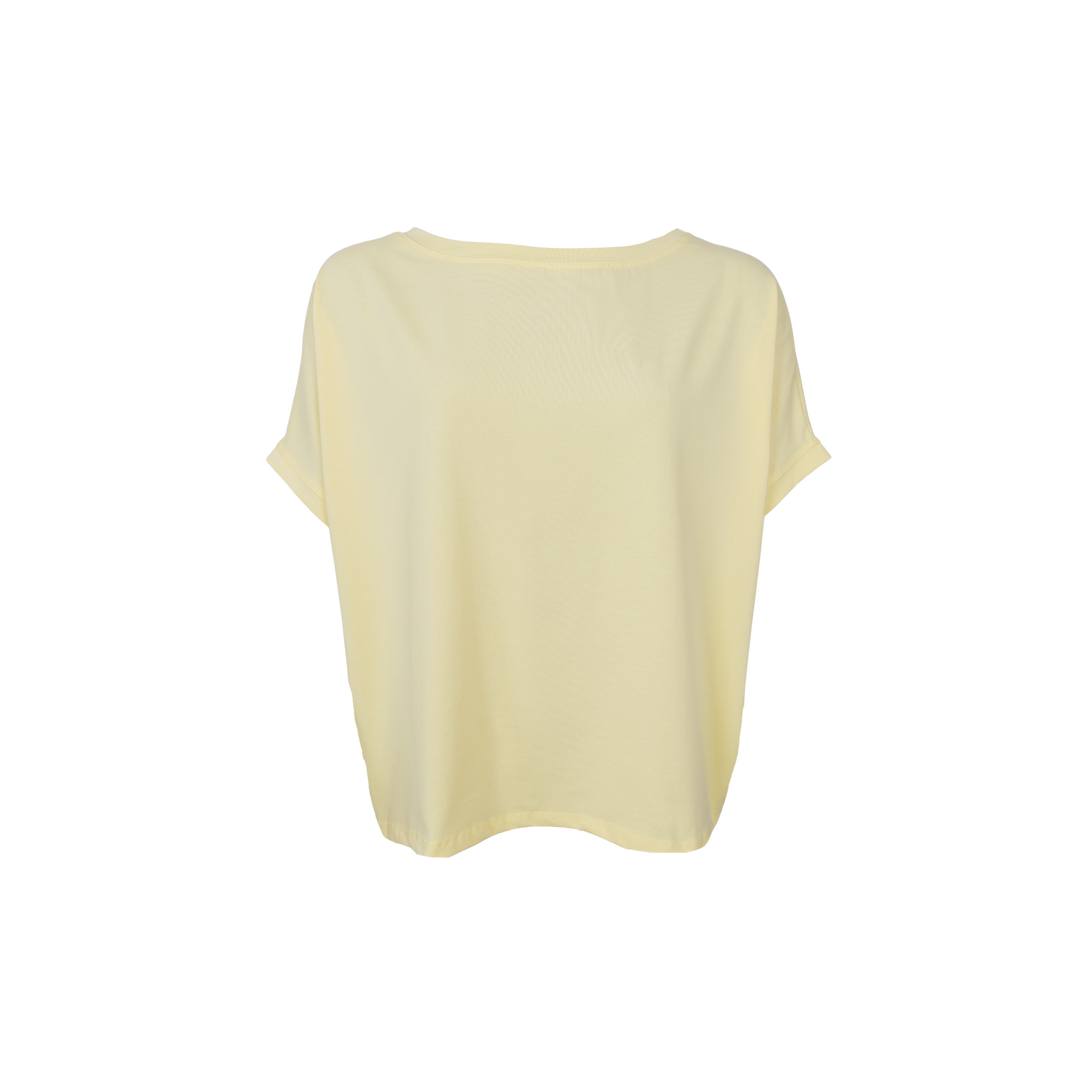 Black Colour -  May Loose bluse - Pastel Yellow