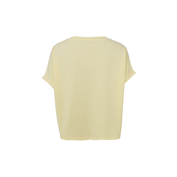 Black Colour -  May Loose bluse - Pastel Yellow