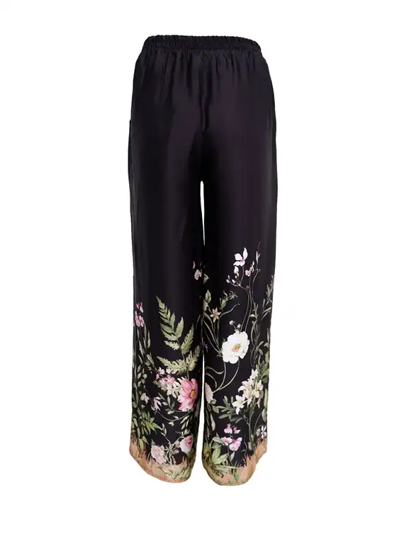 Black Colour - zennia Bukser - Black Flower
