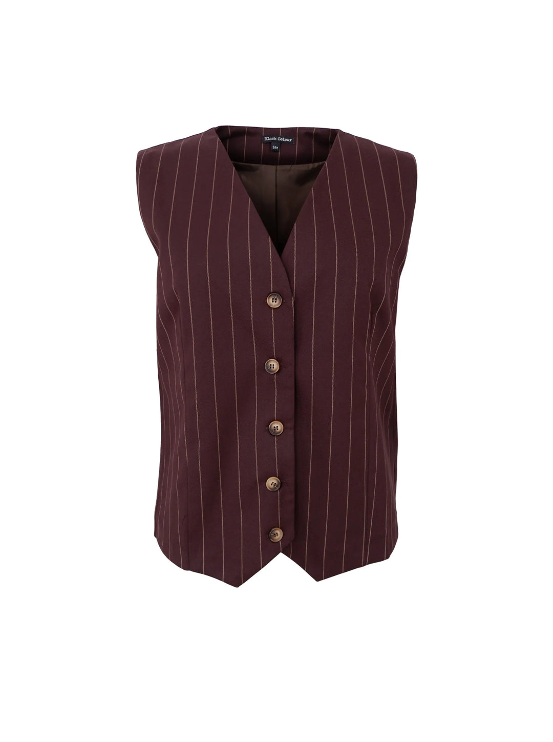 Black Colour - Oxford vest - Coffee