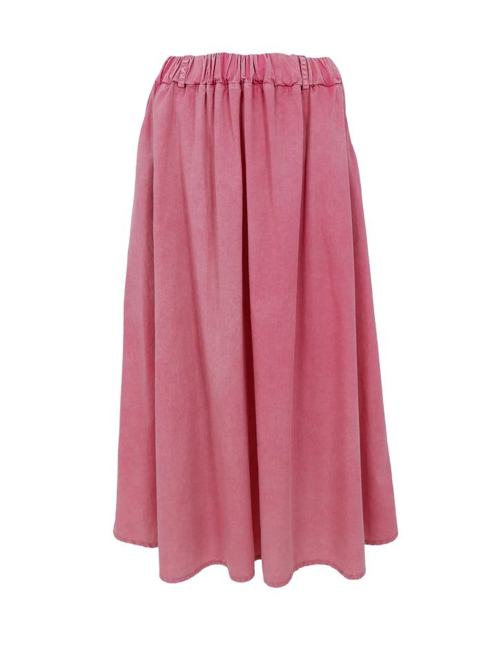 Black Colour - Abbie Vintage Skirt - Pink