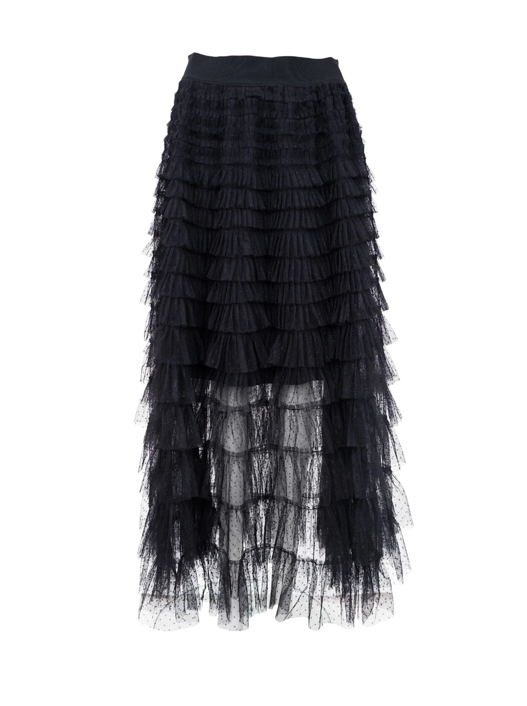 Black Colour - Angelina Mesh Nederdel - Black