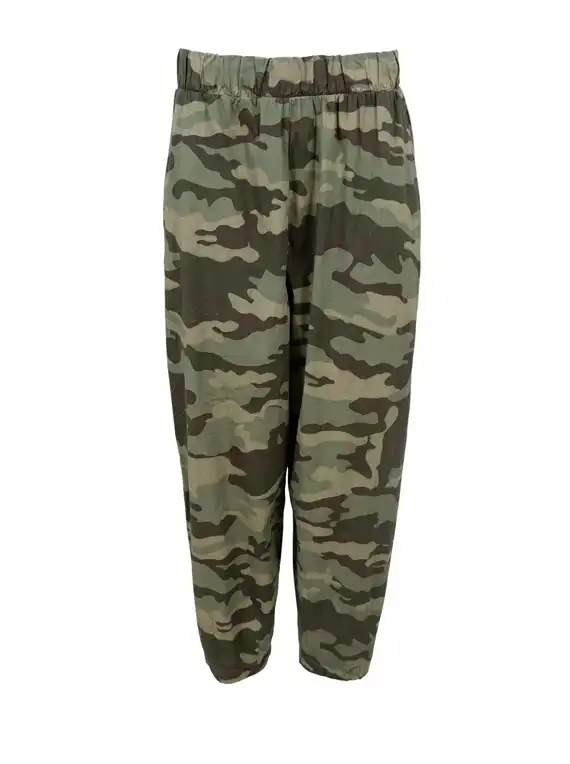 Black Colour - Abbie Barrel Bukser - Camouflage