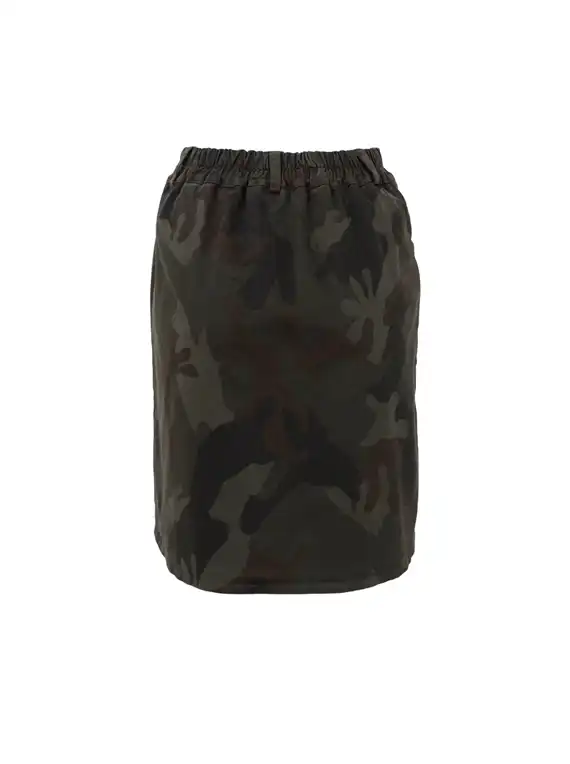 Black Colour - Morgan Kort Nederdel - Camouflage