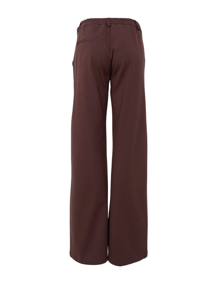 Black Colour - Davi Casual Box Pants - Coffee