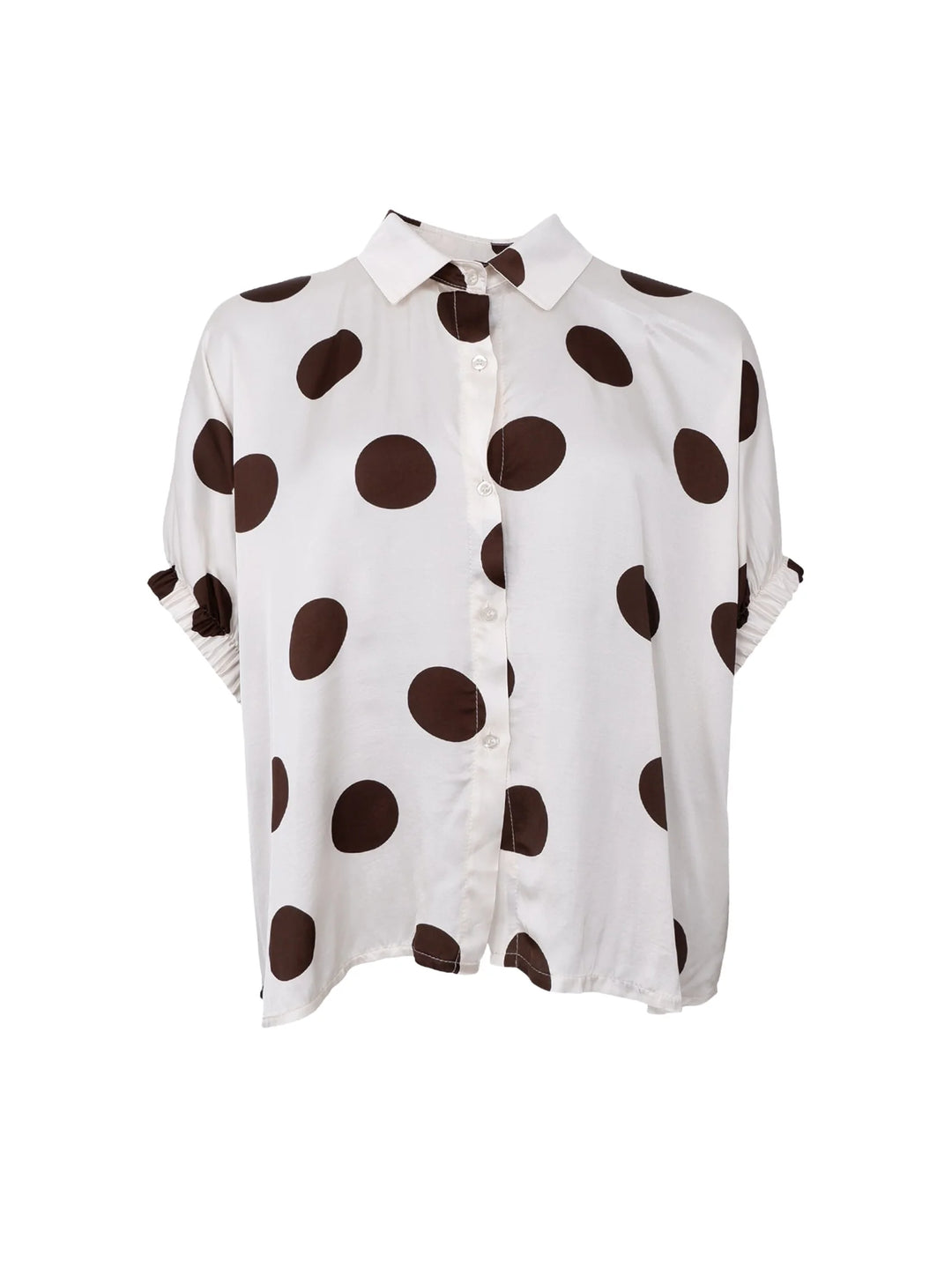 Black Colour - Mabel skjorte - off white dot - Onesize