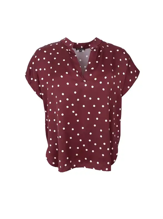 Black Colour - Valery SS Bluse - Plum