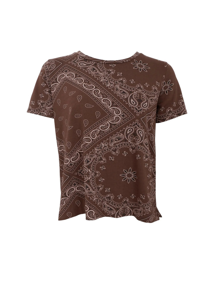 Black Colour - Zelda SS T-shirt - Coffee Paisley