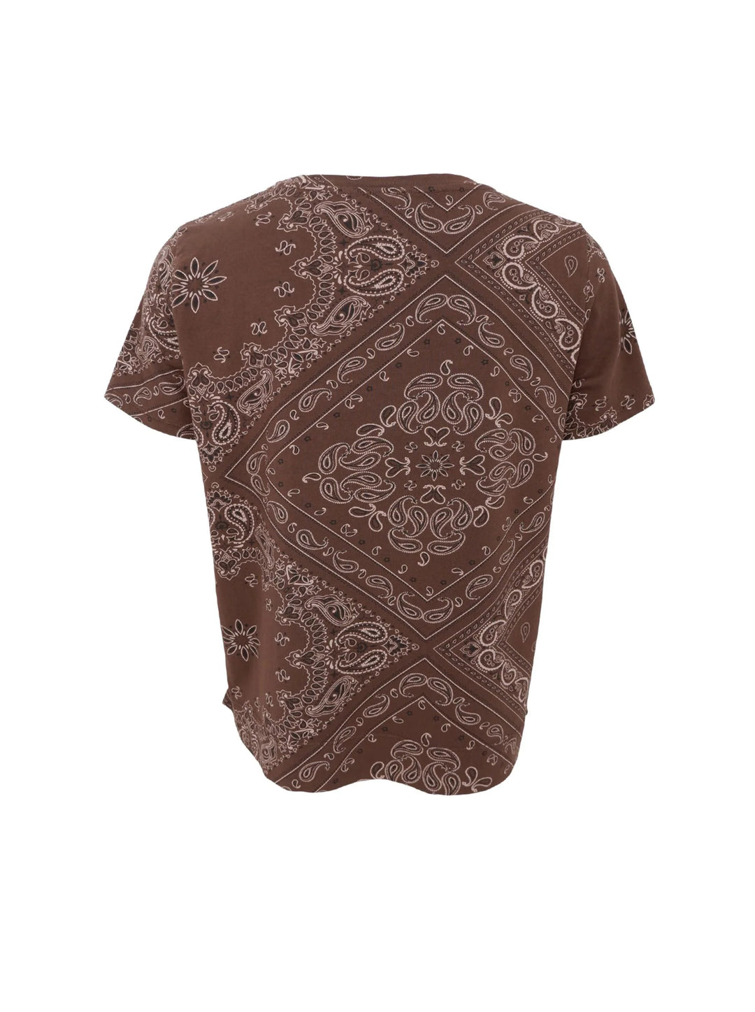 Black Colour - Zelda SS T-shirt - Coffee Paisley