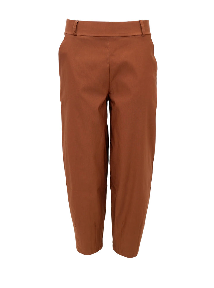 Black Colour - Beverly Barrel Pants - Camel