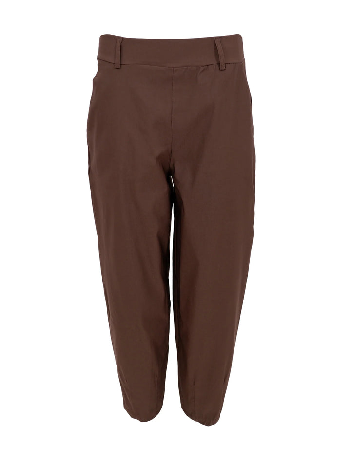 Black Colour - Beverly Barrel Bukser - Hazelnut Brown