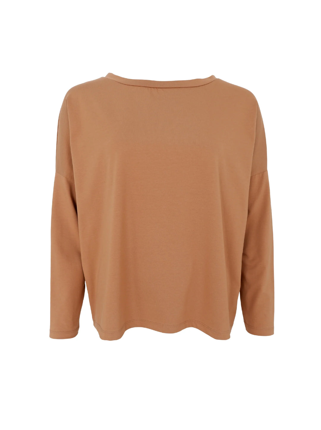 Black Colour - May loose LS bluse - Tobacco