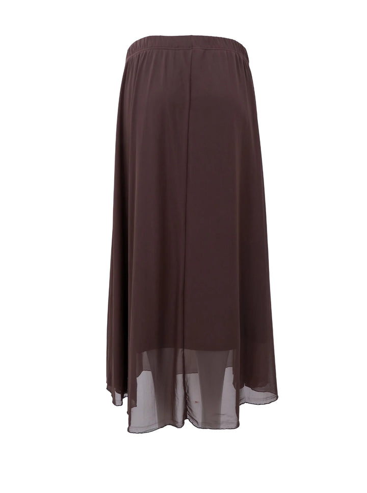 Black Colour - Annie Mesh Nederdel - Coffee