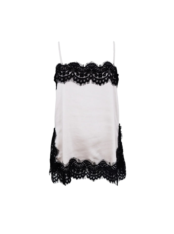 Black Colour - Evie Lace Stop Top - Pearl