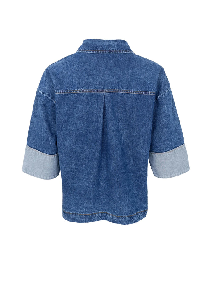 Black Colour - Izzy Denim Jakke - Mid Blue