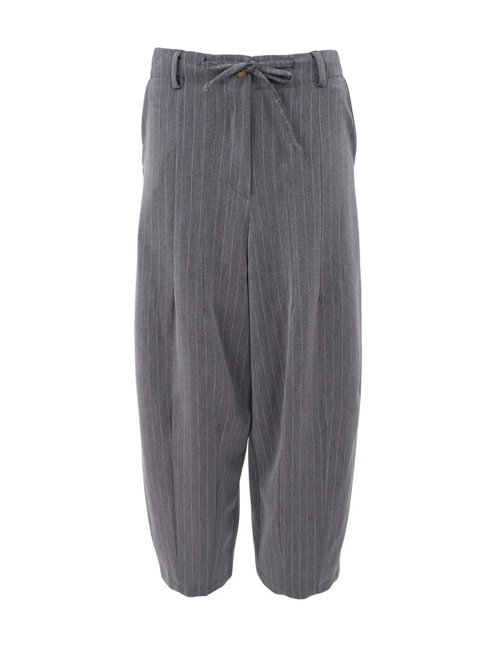 Black Colour - Verona Barrel Baggy pants - Grey