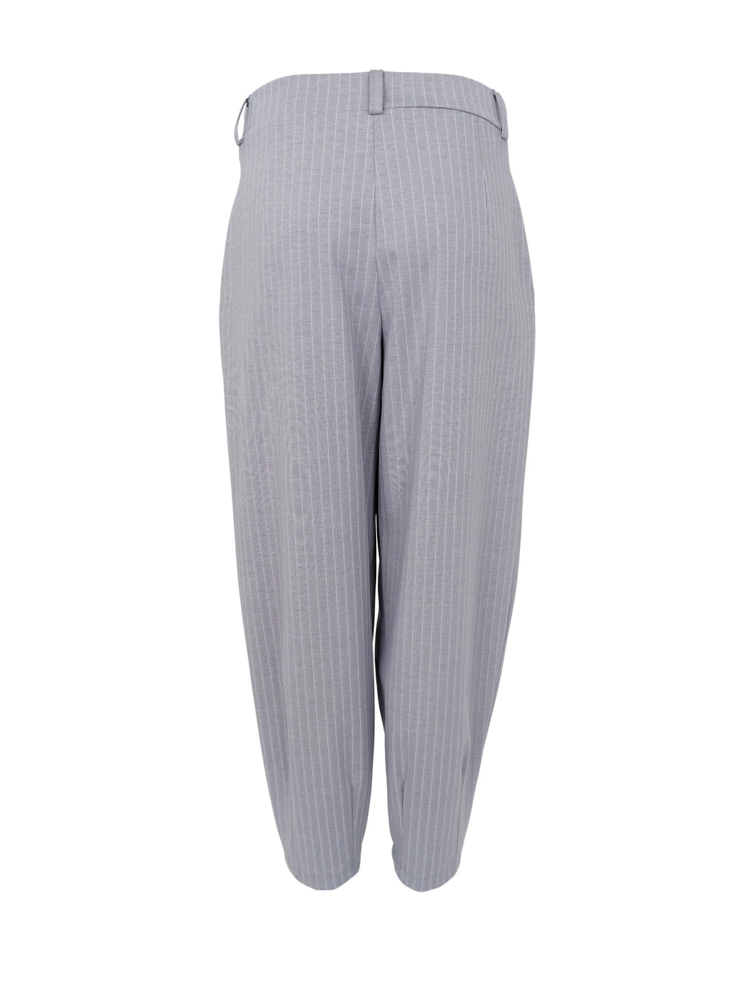Black Colour - Milano Barrel Bukser - Grey Stripe