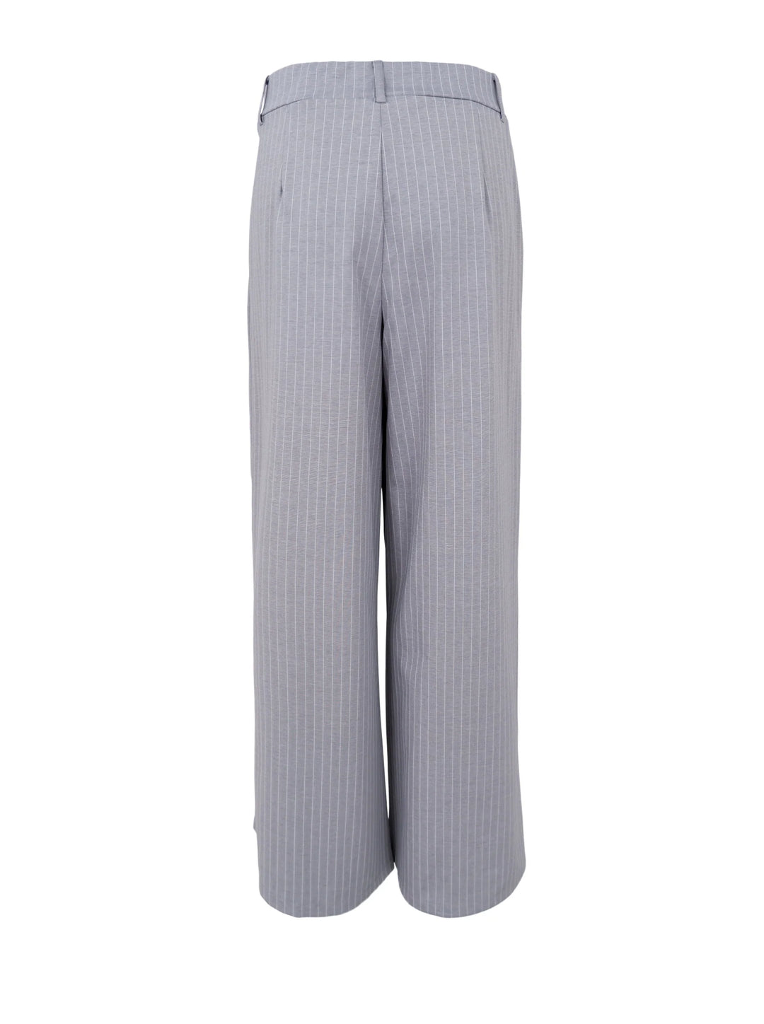 Black Colour - Milano Wideleg Pants - Grey Stripe