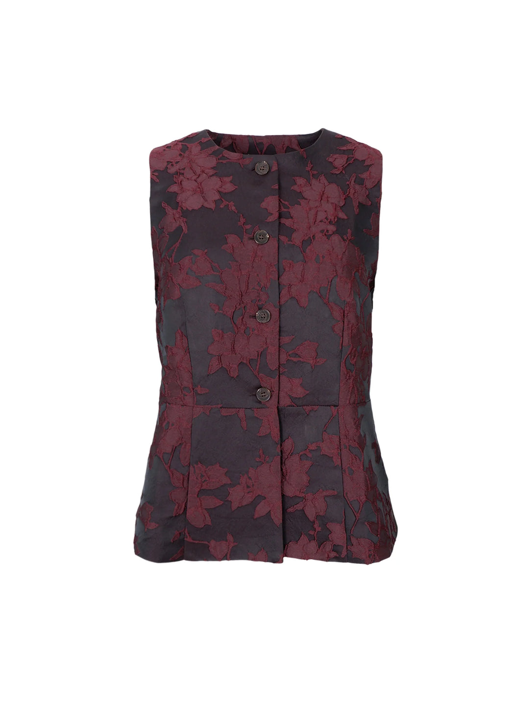 Black Colour - Vienna Vest - Wine